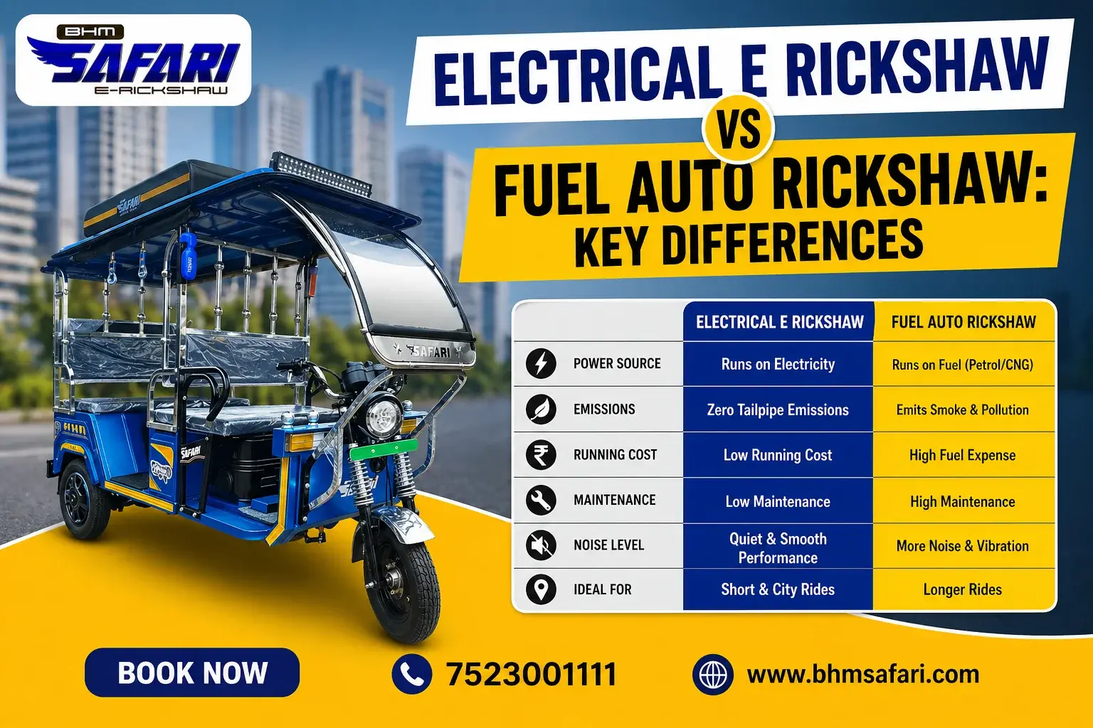 Electrical E Rickshaw Manufacturers